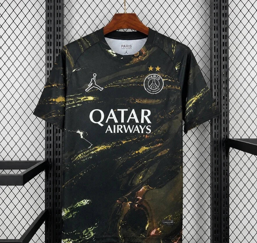 Maillot PSG deux Étoiles ( Éditions noir )