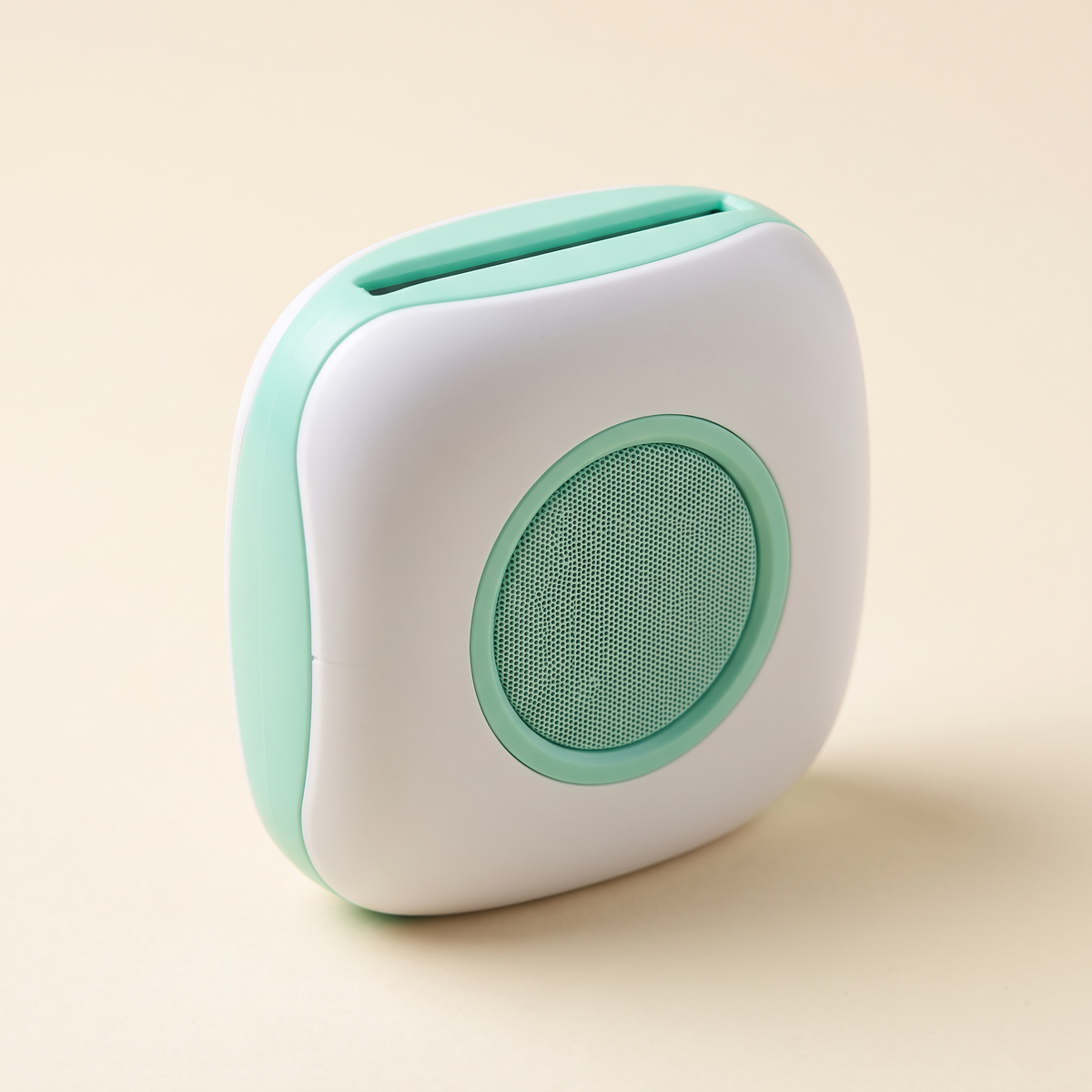 Lecteur de cartes audio BIBOU, blanc et menthe